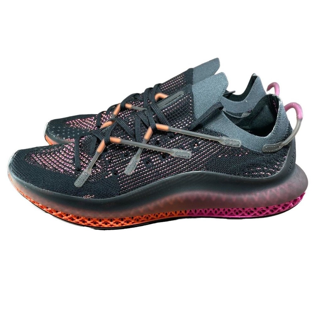 adidas Black and Pink Athletic Sneakers